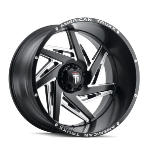 American Truxx – SPIRAL – Black – 20″x10″ -24mm – Summer Wheels – AT1906-2152M-24